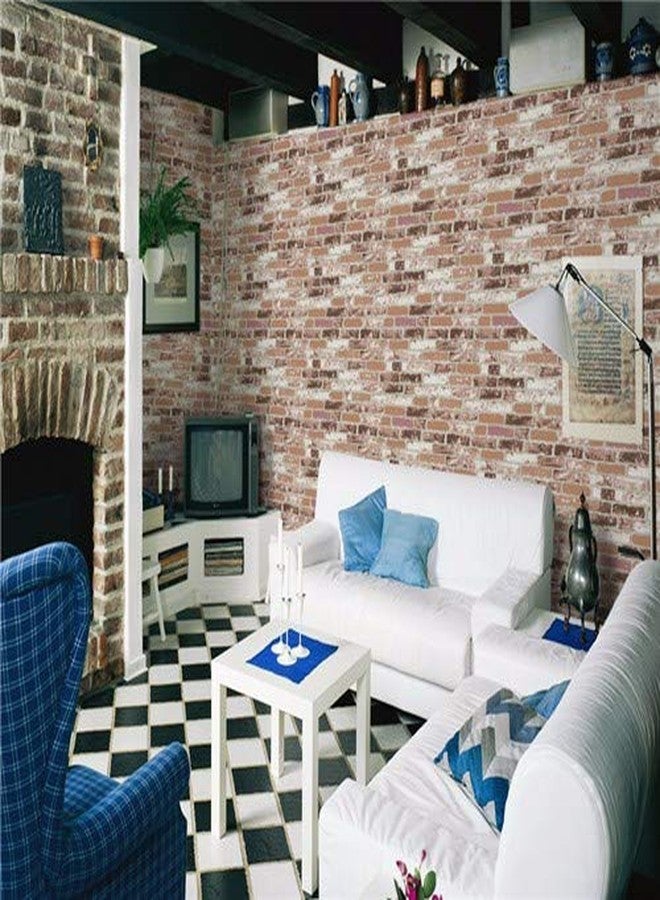 Eurotex 3D Wallpaper Brick Design Washable, 1 Roll/57 Sq Ft (53 X1000Cm) - Image 4